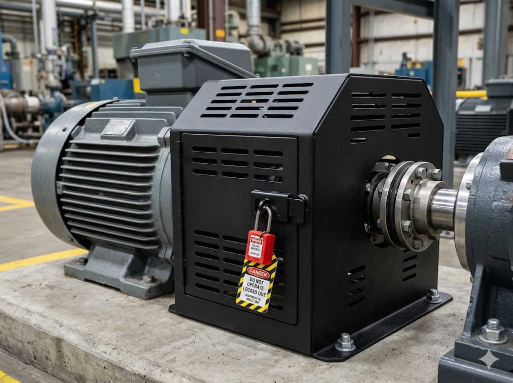 鉄板塗装安全カバー設置例