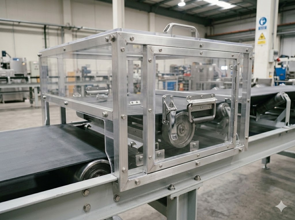 ステンレス製安全カバー設置例