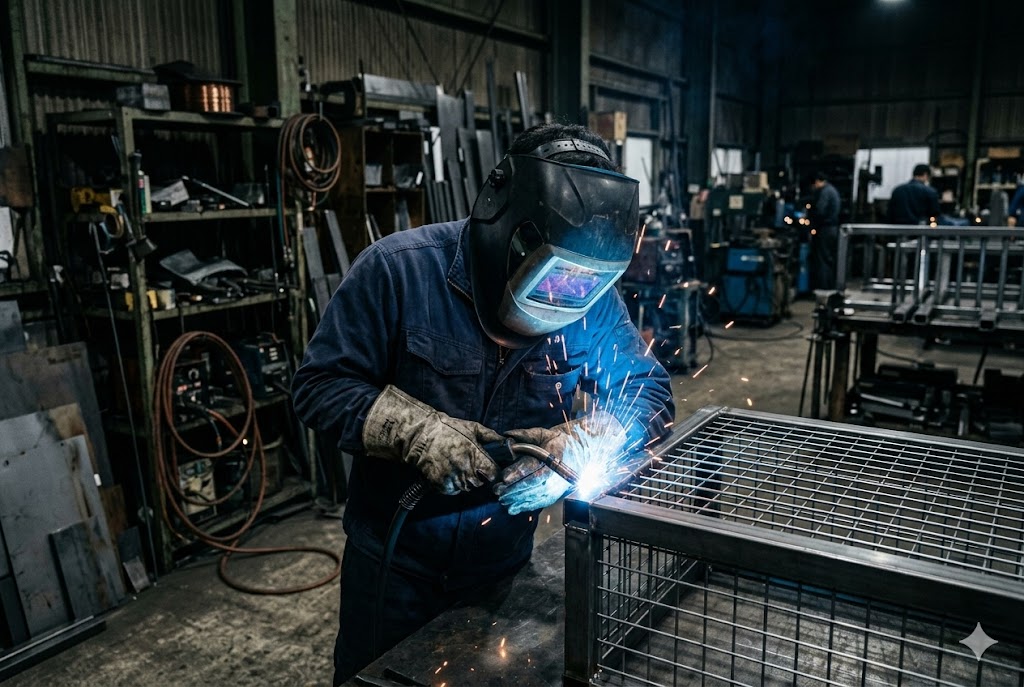 溶接・製作作業のシーン