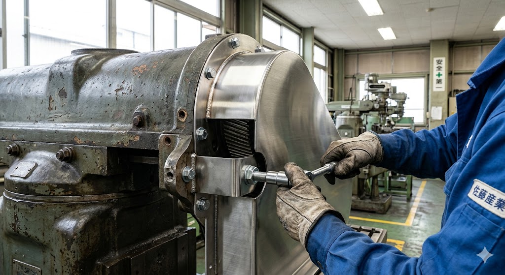 メーカーサポート終了設備への後付けカバー